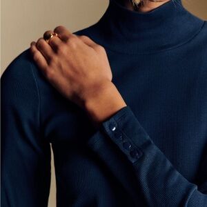 Sezane Felix Jumper Navy Blue - Size L